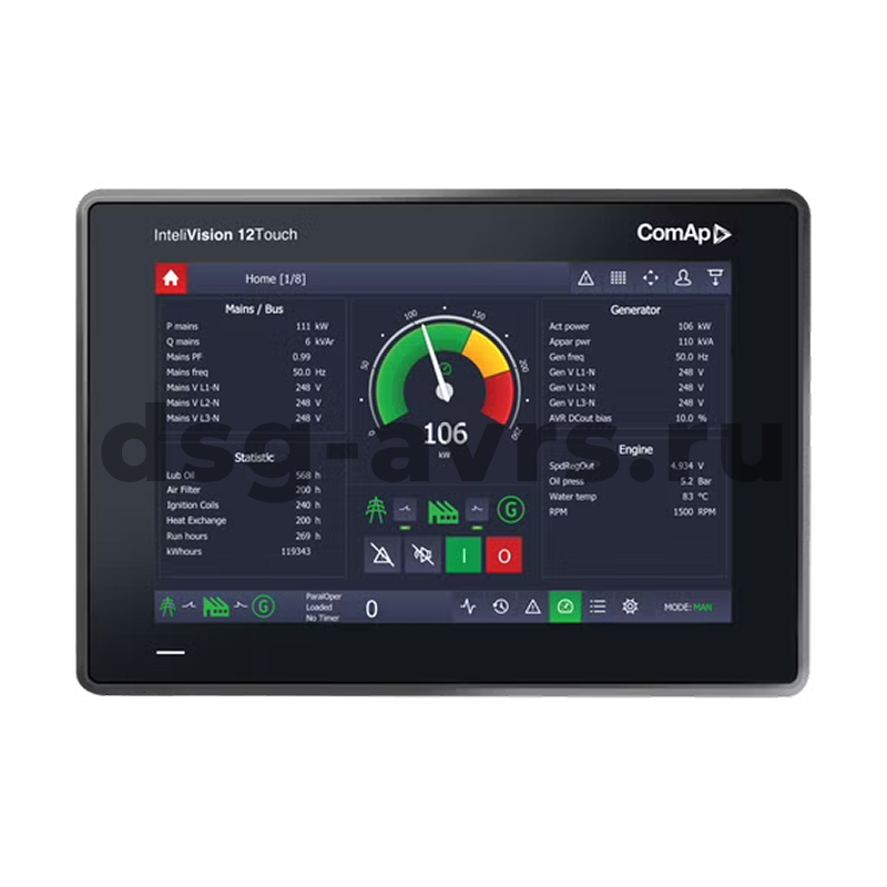 Промышленная панель оператора ComAp InteliVision 12 Touch